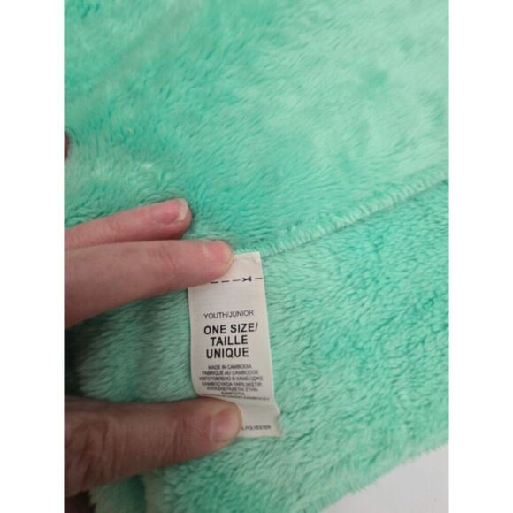 The North Face Youth/Junior One Size Fuzzy Scarf Soft Mint Green - Picture 4 of 5
